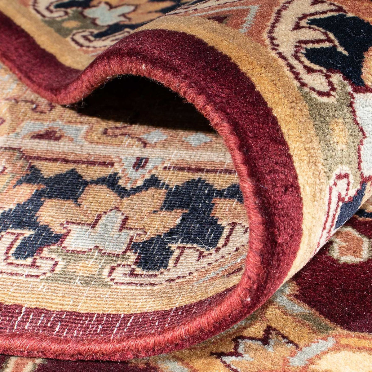 Dywan orientalny - Keshan - Indus - 307 x 244 cm - ciemna czerwień