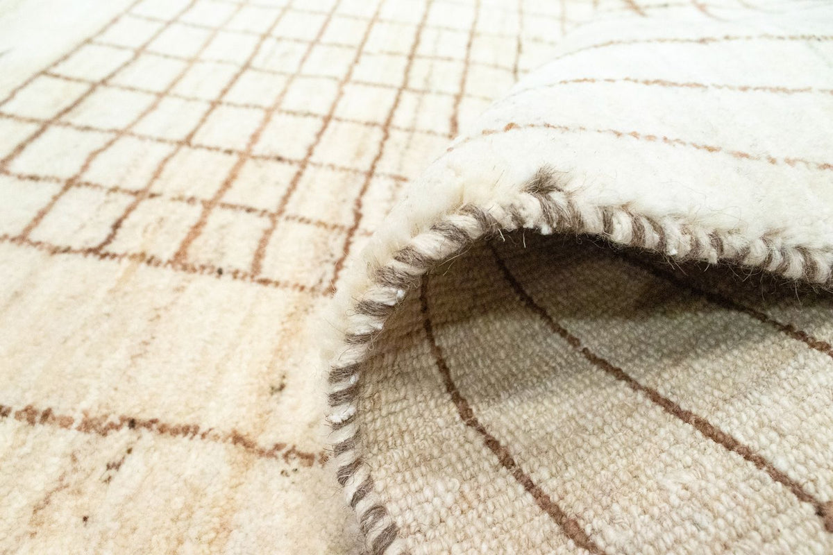 Dywan Gabbeh - perski - 145 x 100 cm - beżowy