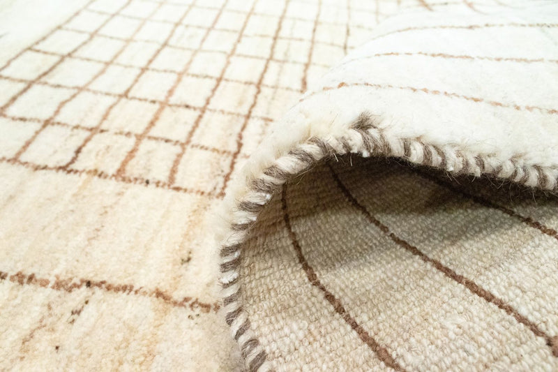 Dywan Gabbeh - perski - 145 x 100 cm - beżowy