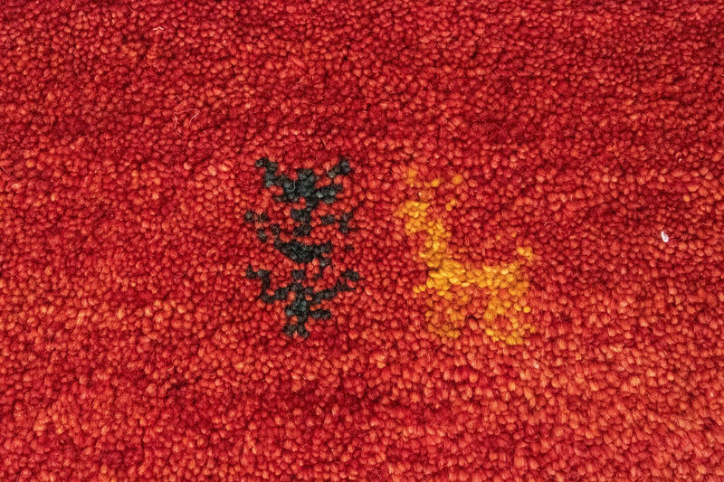 Dywan Gabbeh - perski - 147 x 99 cm - czerwony