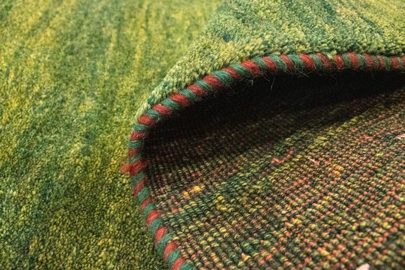 Dywan Gabbeh - perski - 133 x 92 cm - zielona