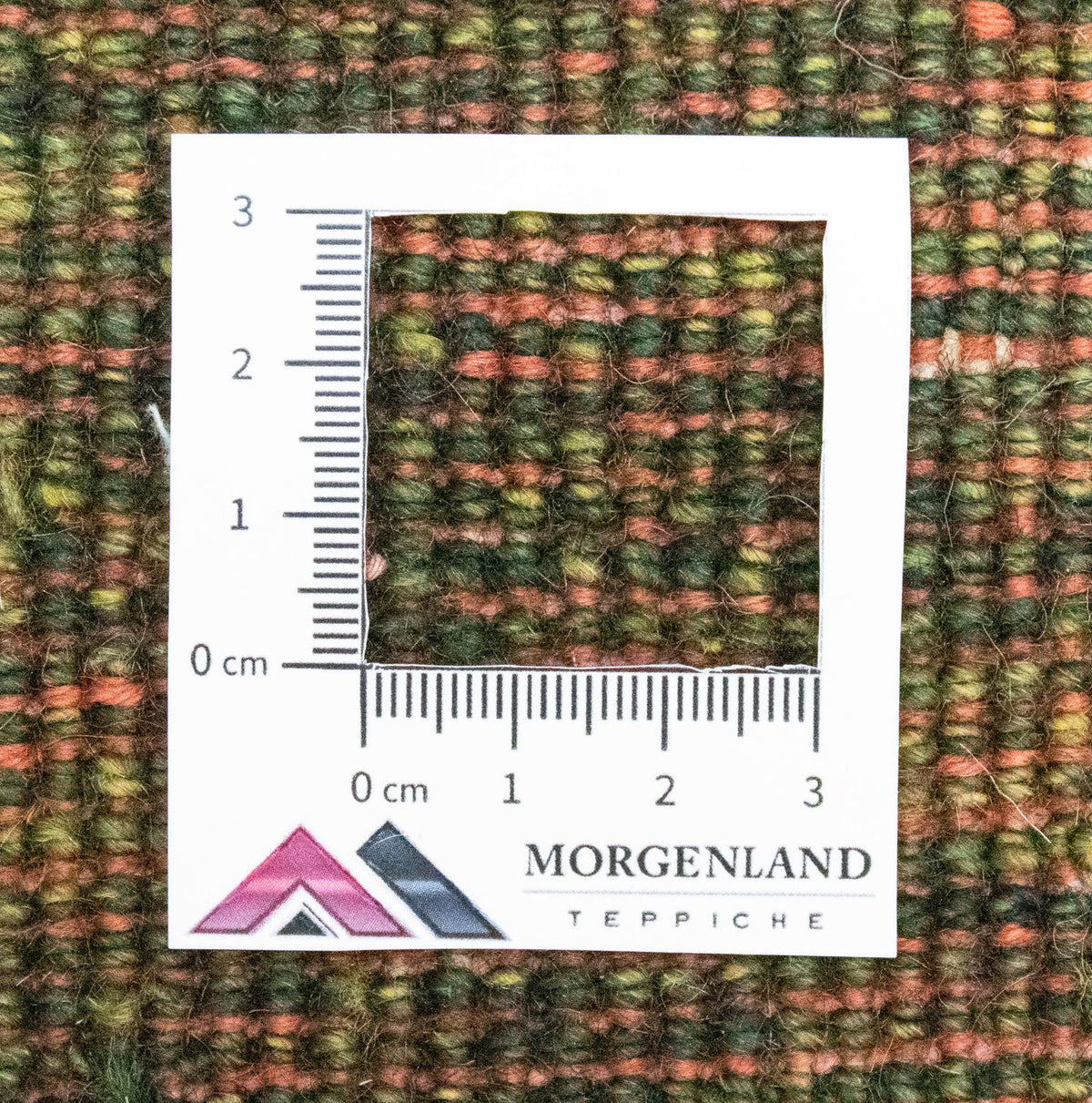 Dywan Gabbeh - perski - 133 x 92 cm - zielona