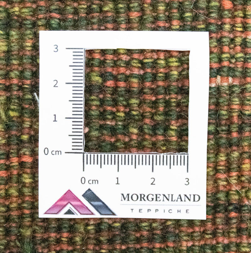 Dywan Gabbeh - perski - 133 x 92 cm - zielona