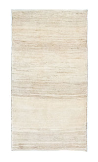 Dywan Gabbeh - perski - 135 x 73 cm - naturalna biel