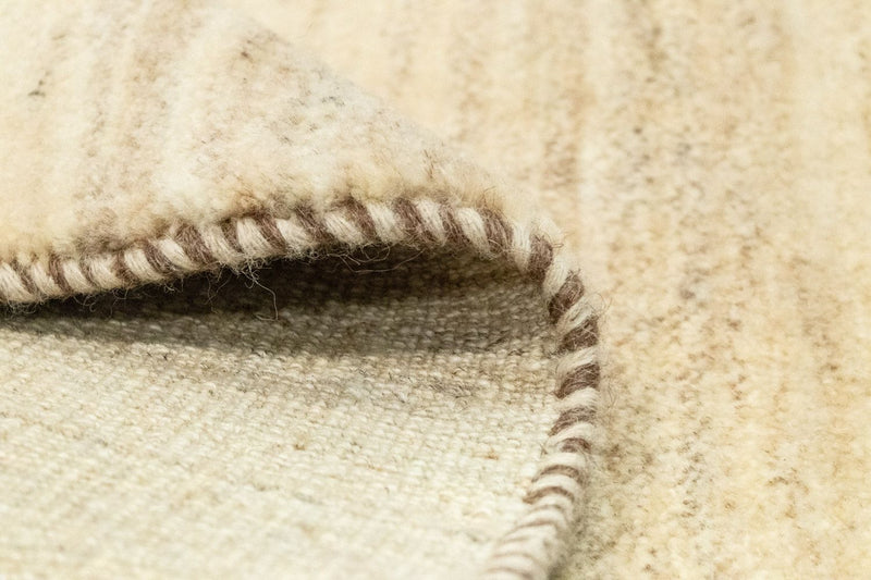 Dywan Gabbeh - perski - 135 x 73 cm - naturalna biel