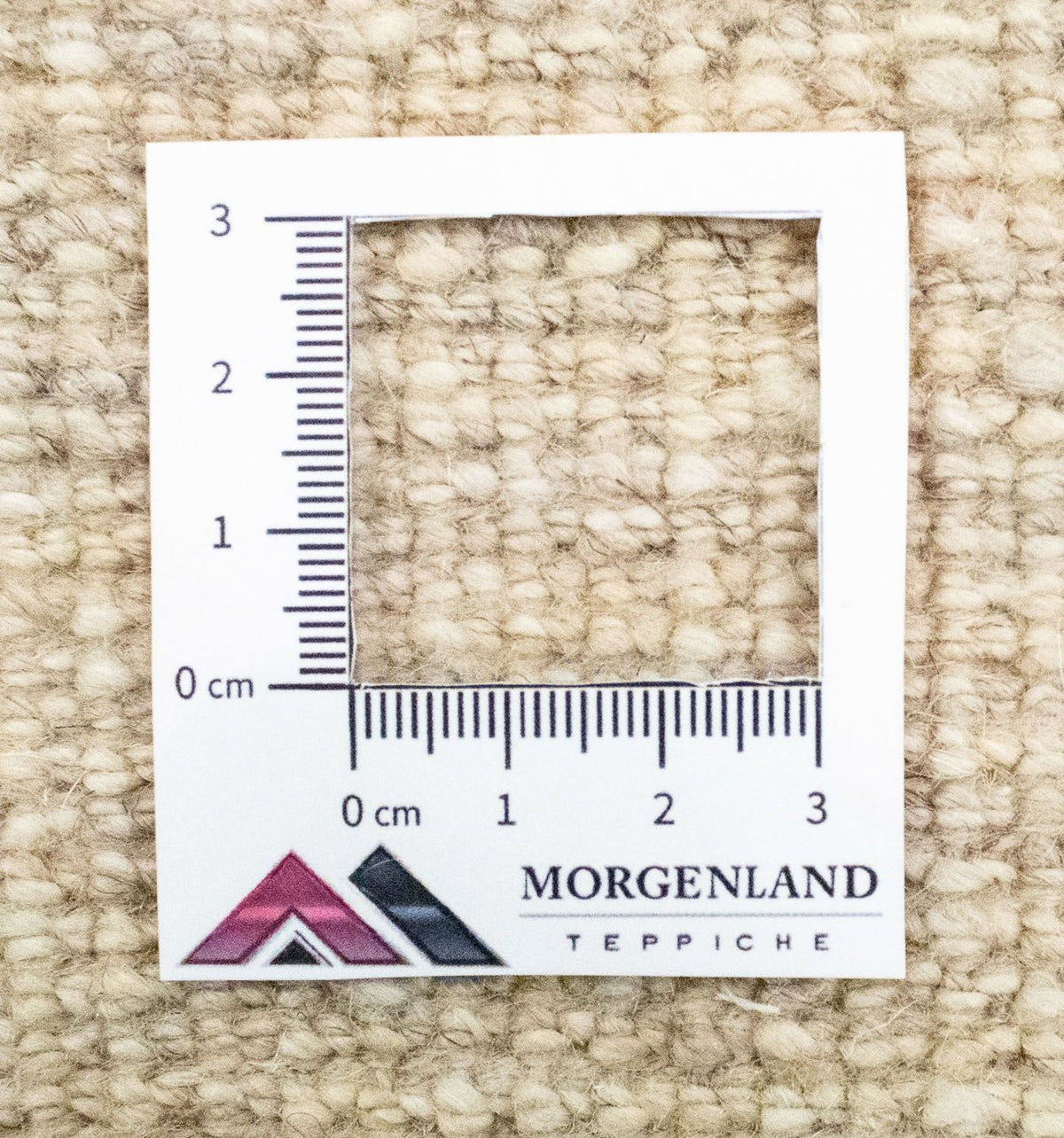 Dywan Gabbeh - perski - 135 x 73 cm - naturalna biel