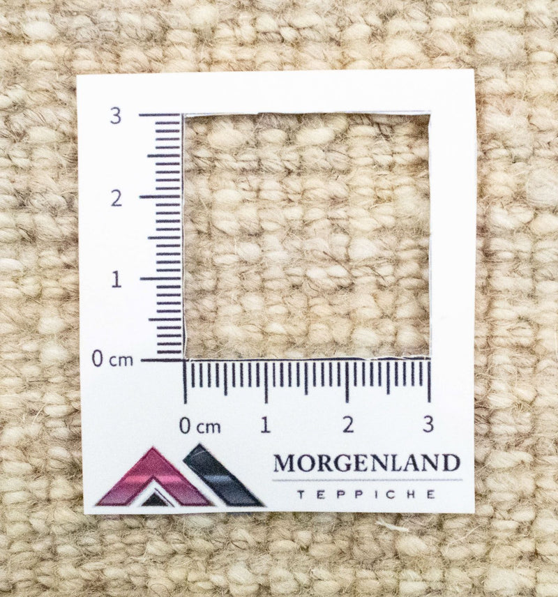 Dywan Gabbeh - perski - 135 x 73 cm - naturalna biel