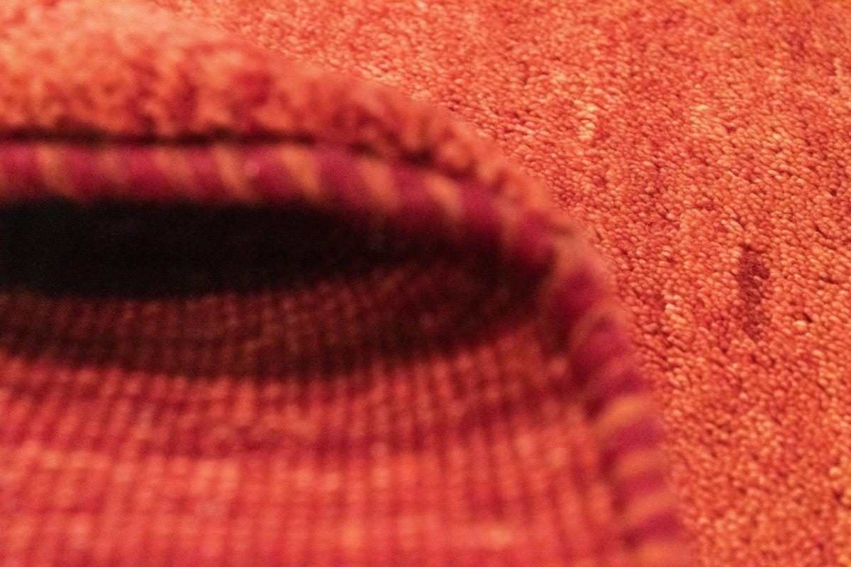 Dywan Gabbeh - perski - 108 x 76 cm - pomarańczowy