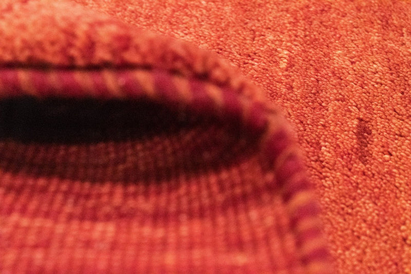 Dywan Gabbeh - perski - 108 x 76 cm - pomarańczowy