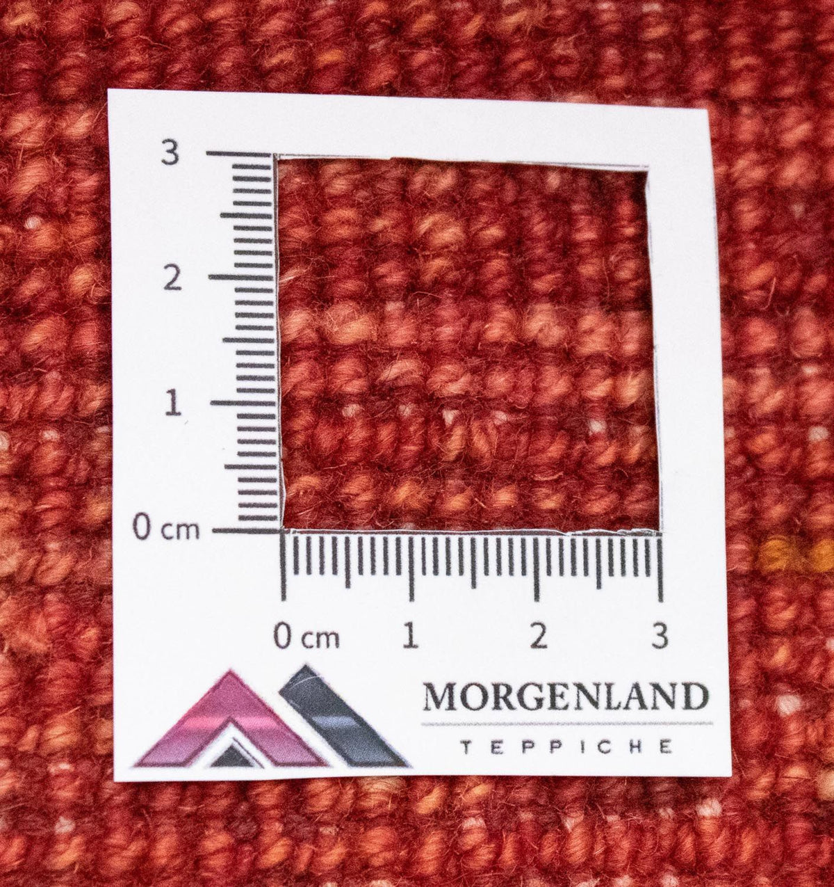 Dywan Gabbeh - perski - 108 x 76 cm - pomarańczowy