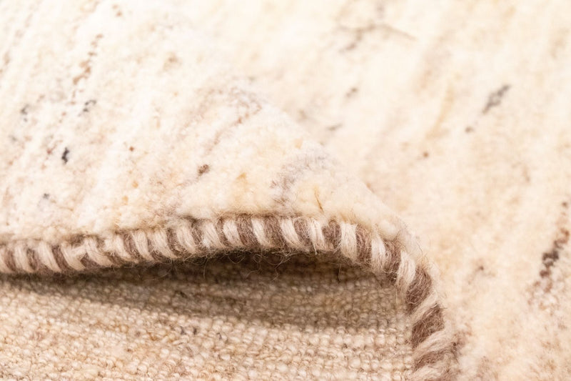 Dywan Gabbeh - perski - 132 x 83 cm - naturalna biel