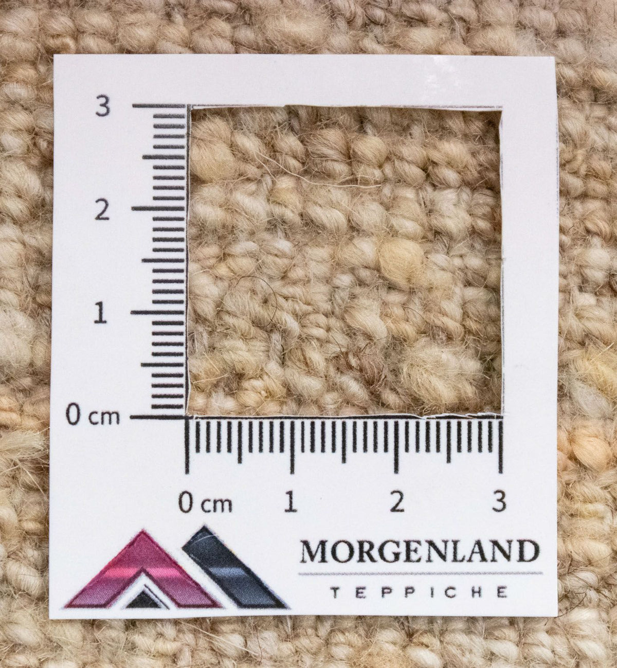 Dywan Gabbeh - perski - 132 x 83 cm - naturalna biel