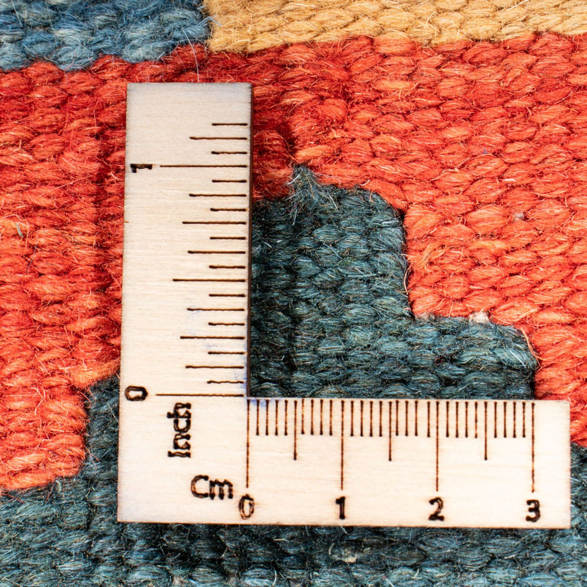 Biegacz Dywan Kelim - Orientalny - 207 x 62 cm - ciemna czerwień