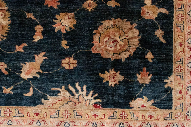 Dywan Zieglera - 370 x 276 cm - niebieski