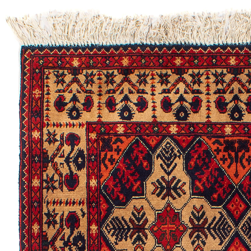 Dywan afgański - 144 x 98 cm - ciemna czerwień