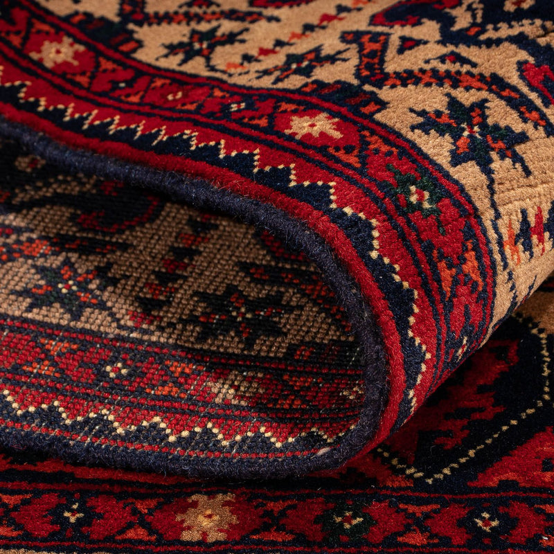 Dywan afgański - 144 x 98 cm - ciemna czerwień