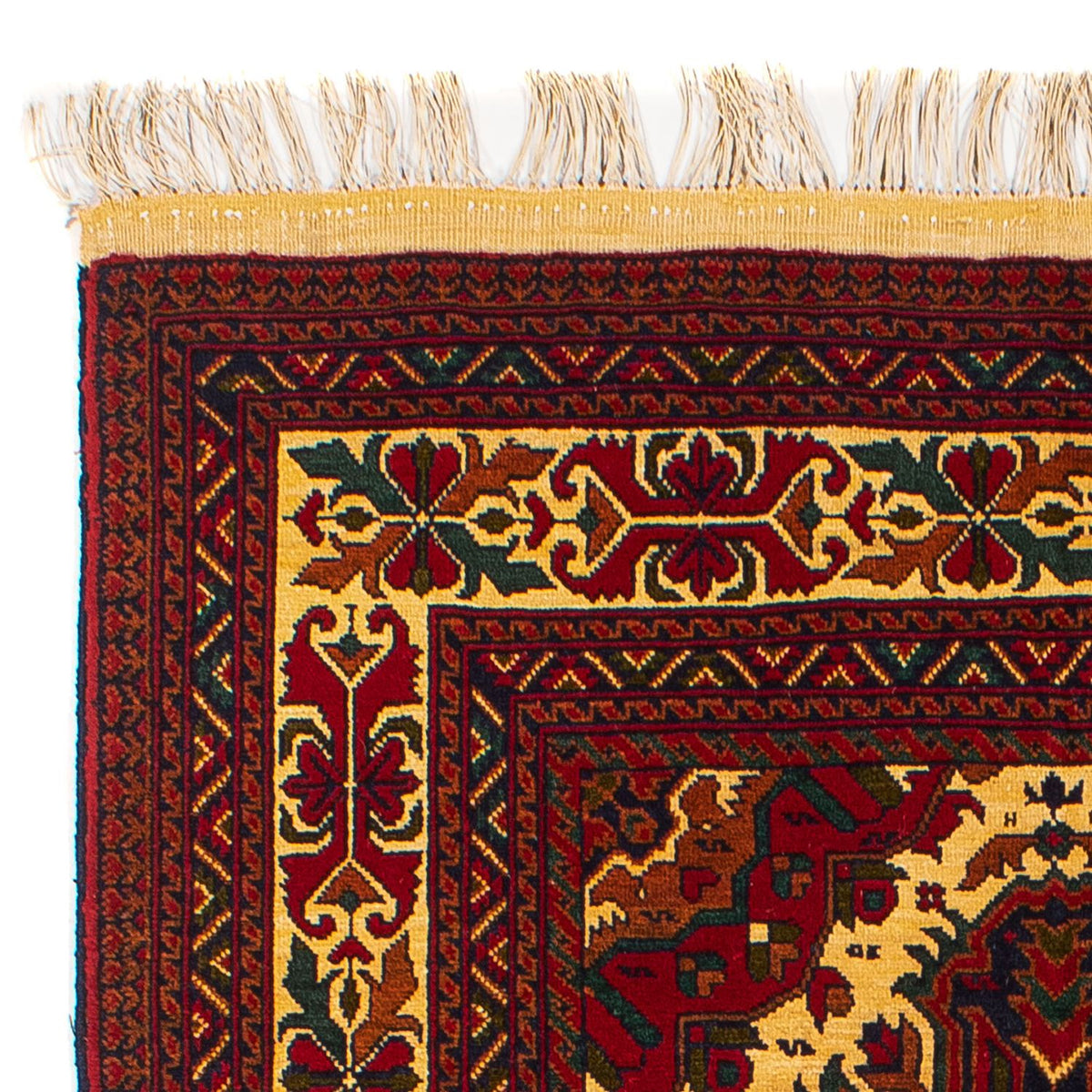 Dywan afgański - 145 x 93 cm - ciemna czerwień