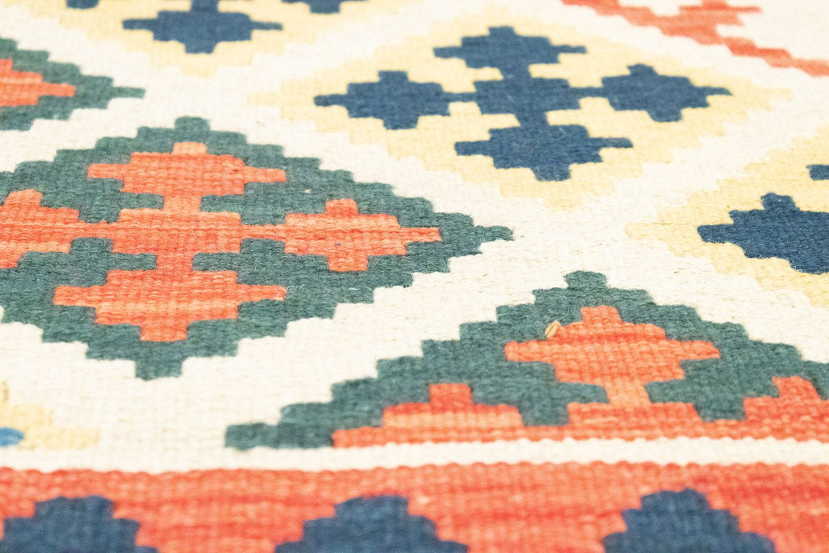 Biegacz Dywan Kelim - Orientalny - 203 x 65 cm - beżowy