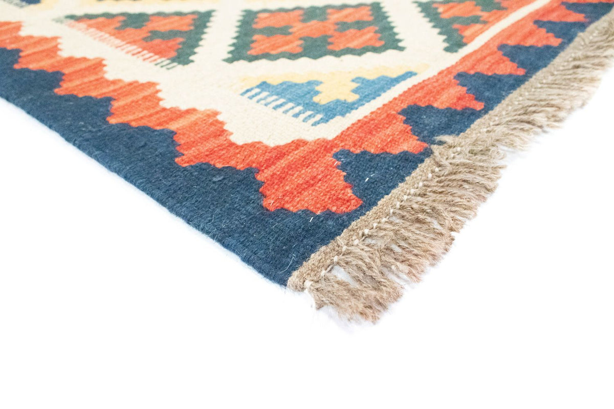 Biegacz Dywan Kelim - Orientalny - 203 x 65 cm - beżowy