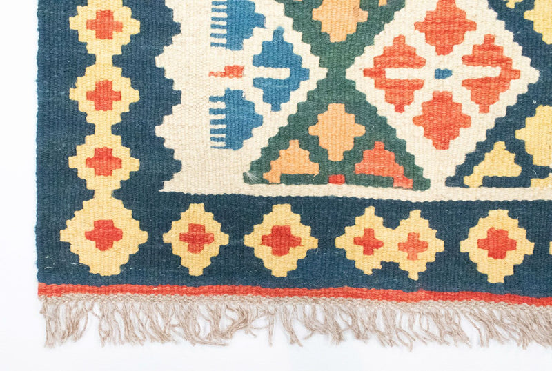 Biegacz Dywan Kelim - Orientalny - 207 x 65 cm - beżowy