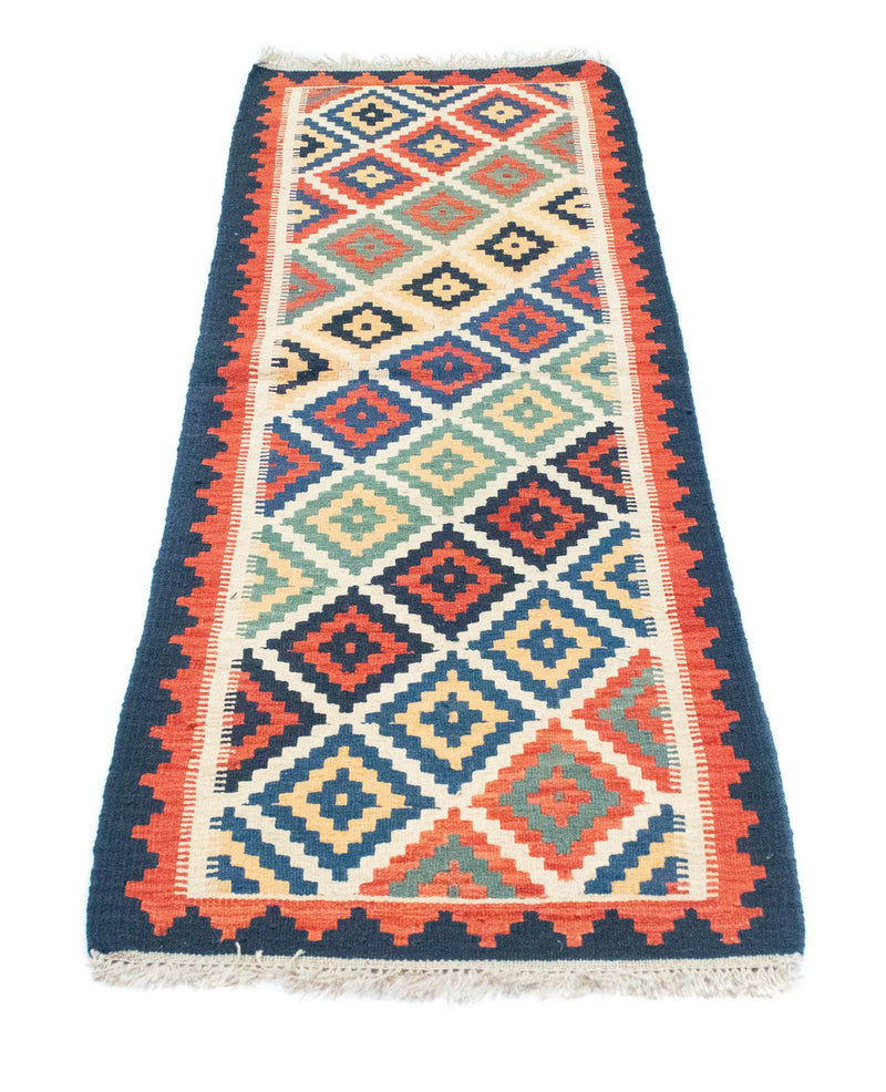 Biegacz Dywan Kelim - Orientalny - 182 x 62 cm - beżowy