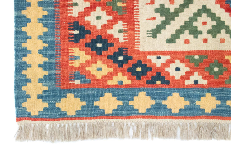 Dywan Kelim - Orientalny - 202 x 153 cm - pomarańczowy