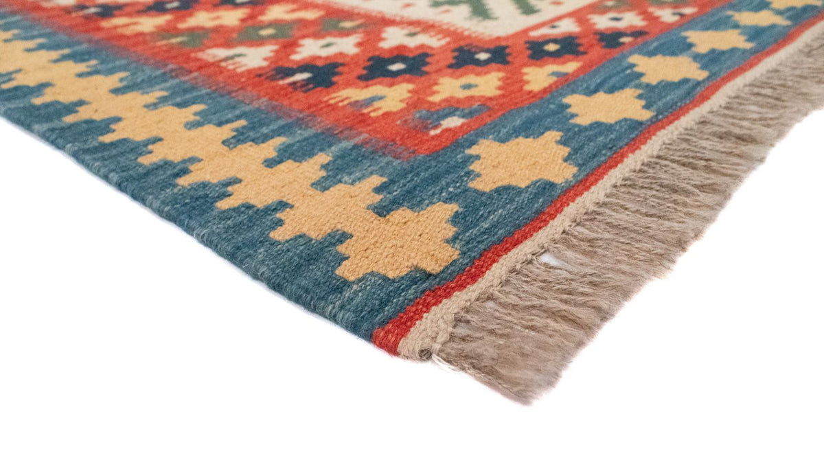 Dywan Kelim - Orientalny - 202 x 153 cm - pomarańczowy