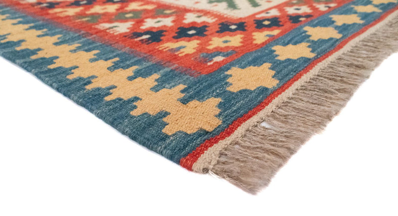 Dywan Kelim - Orientalny - 202 x 153 cm - pomarańczowy