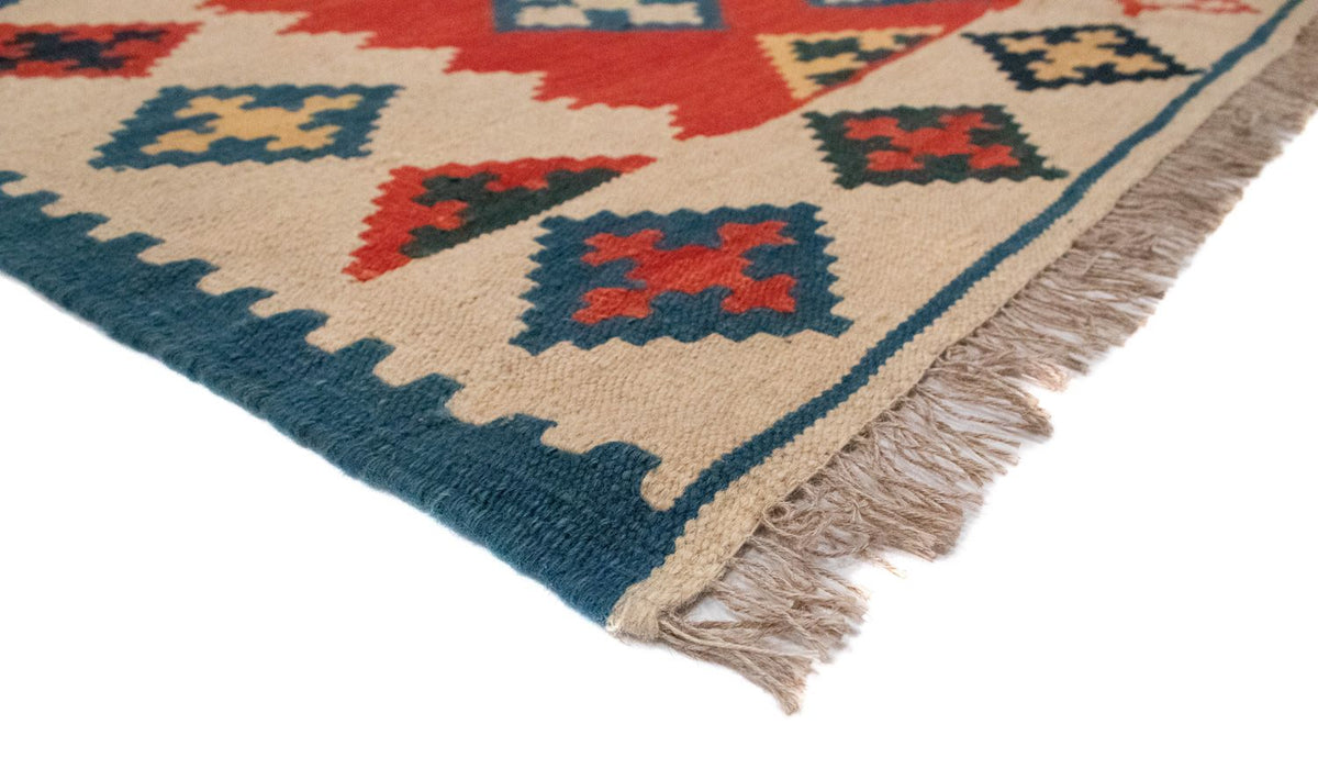 Dywan Kelim - Orientalny - 196 x 150 cm - pomarańczowy