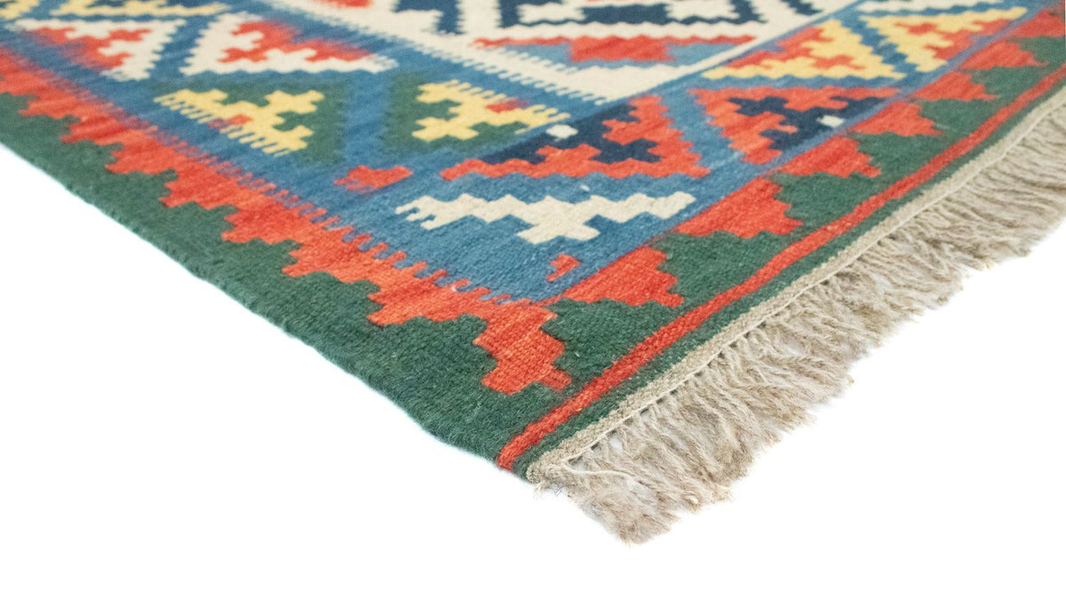 Dywan Kelim - Orientalny - 200 x 147 cm - niebieski