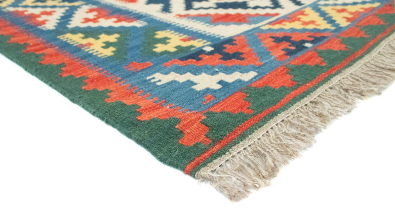 Dywan Kelim - Orientalny - 200 x 147 cm - niebieski