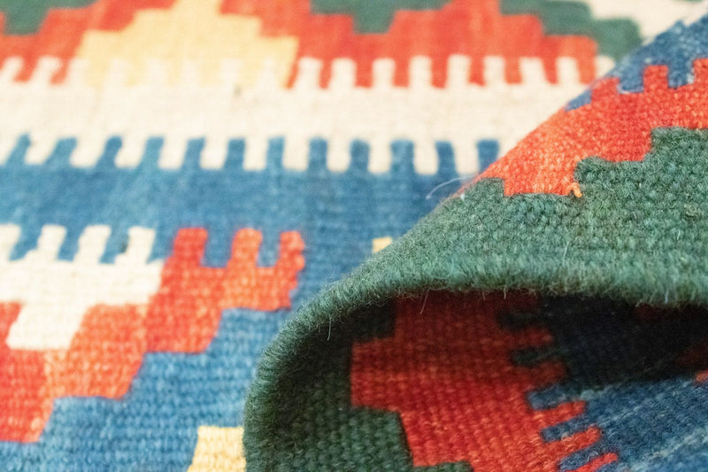 Dywan Kelim - Orientalny - 200 x 147 cm - niebieski