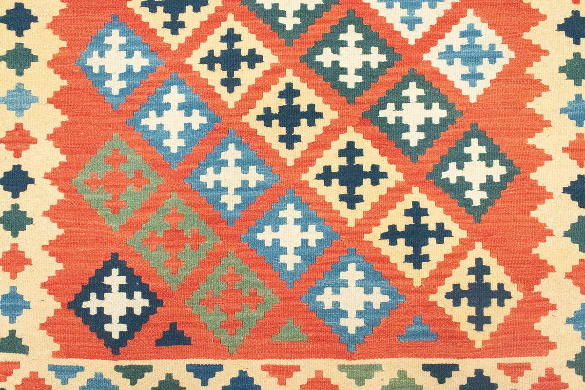 Dywan Kelim - Orientalny - 200 x 155 cm - pomarańczowy