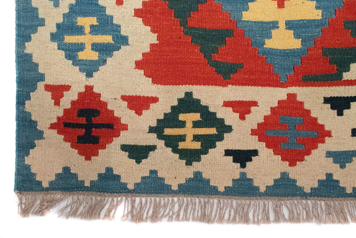 Dywan Kelim - Orientalny - 203 x 150 cm - pomarańczowy