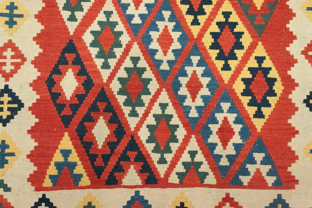 Dywan Kelim - Orientalny - 205 x 153 cm - pomarańczowy