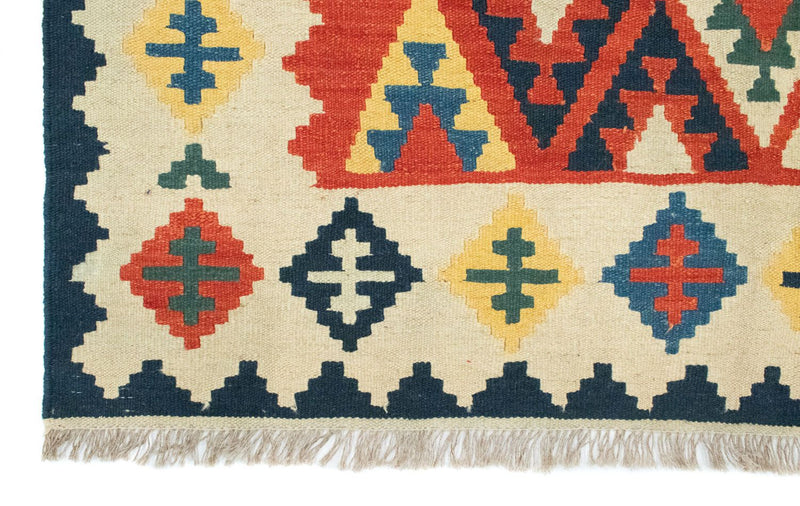 Dywan Kelim - Orientalny - 205 x 153 cm - pomarańczowy