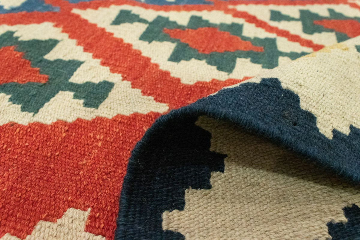 Dywan Kelim - Orientalny - 205 x 153 cm - pomarańczowy