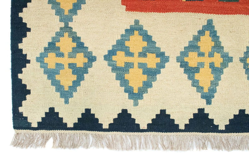 Dywan Kelim - Orientalny - 205 x 155 cm - pomarańczowy