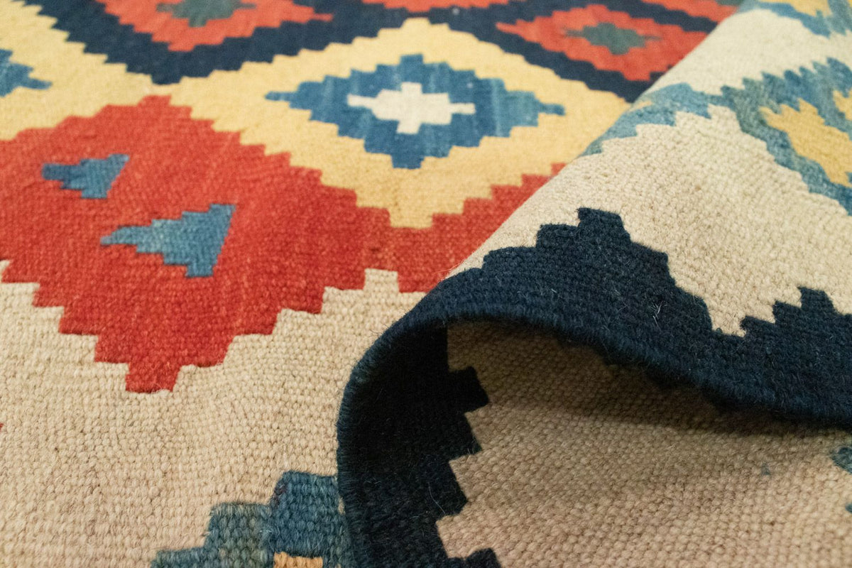 Dywan Kelim - Orientalny - 205 x 155 cm - pomarańczowy