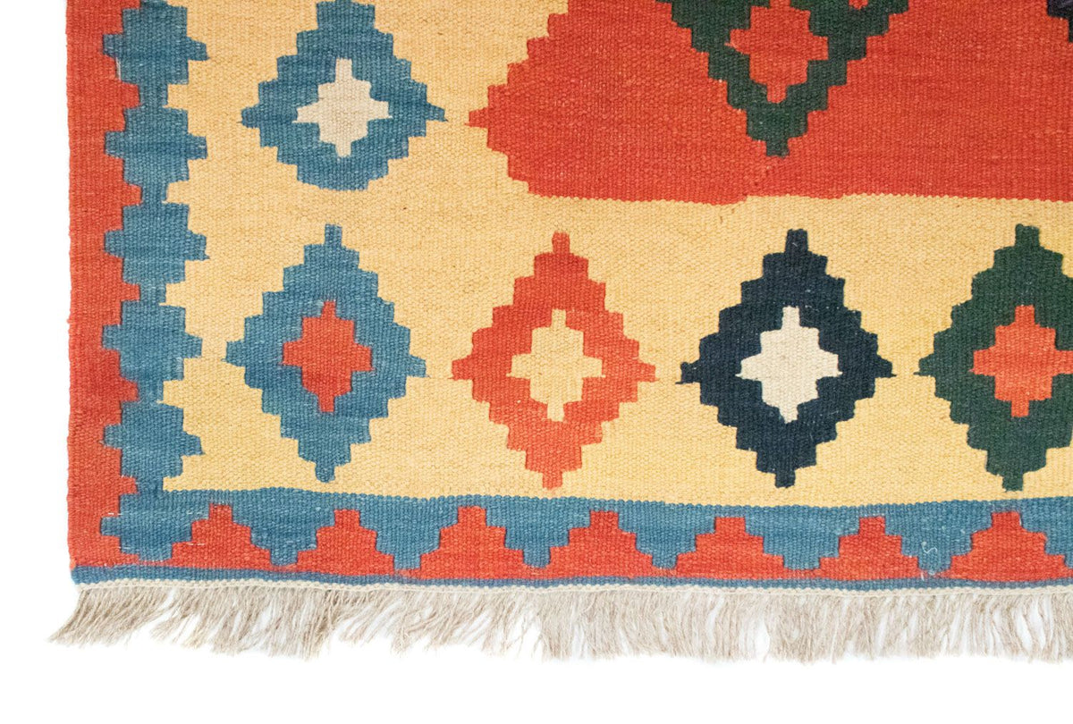 Dywan Kelim - Orientalny - 200 x 150 cm - pomarańczowy