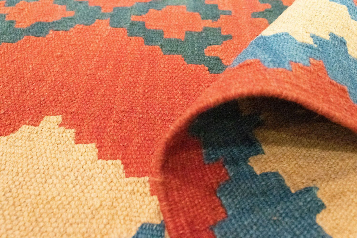 Dywan Kelim - Orientalny - 200 x 150 cm - pomarańczowy