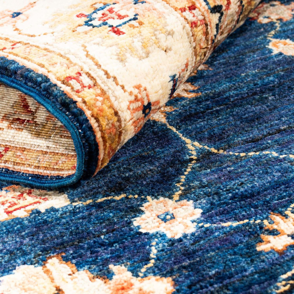 Biegacz Dywan Zieglera - 298 x 81 cm - ciemnoniebieski