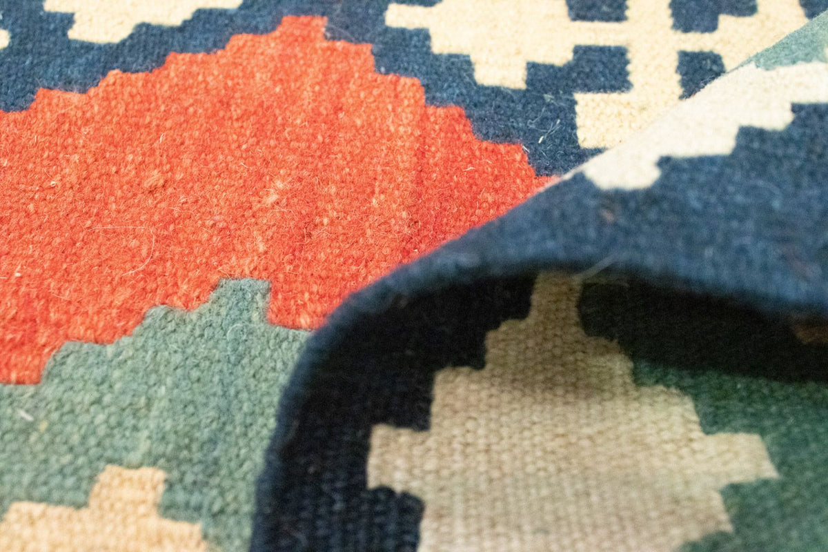 Dywan Kelim - Orientalny - 202 x 150 cm - pomarańczowy