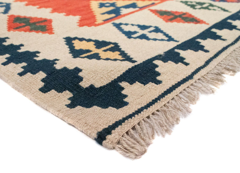 Dywan Kelim - Orientalny - 185 x 122 cm - pomarańczowy