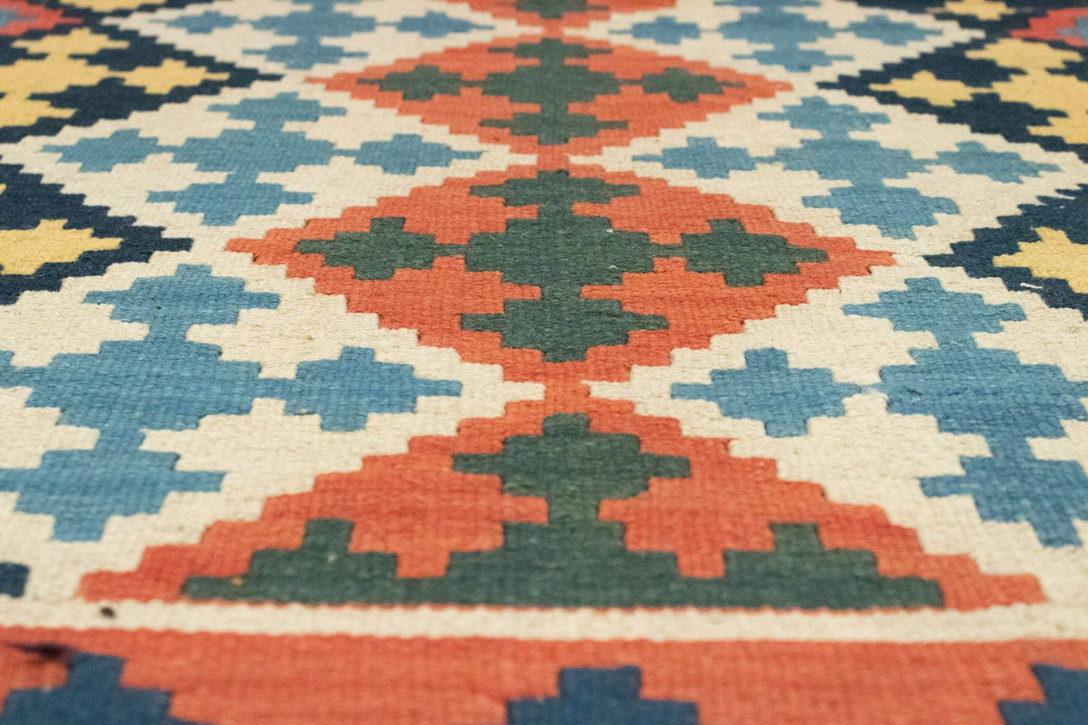 Dywan Kelim - Orientalny - 174 x 117 cm - niebieski