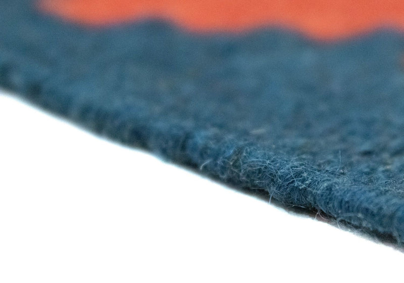 Dywan Kelim - Orientalny - 174 x 117 cm - niebieski