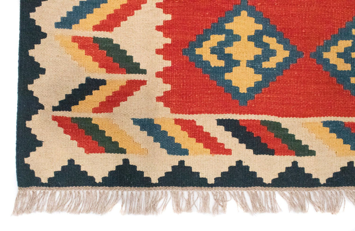 Dywan Kelim - Orientalny - 180 x 120 cm - pomarańczowy