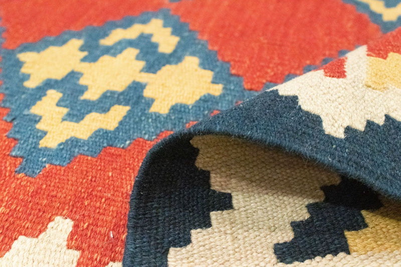 Dywan Kelim - Orientalny - 180 x 120 cm - pomarańczowy