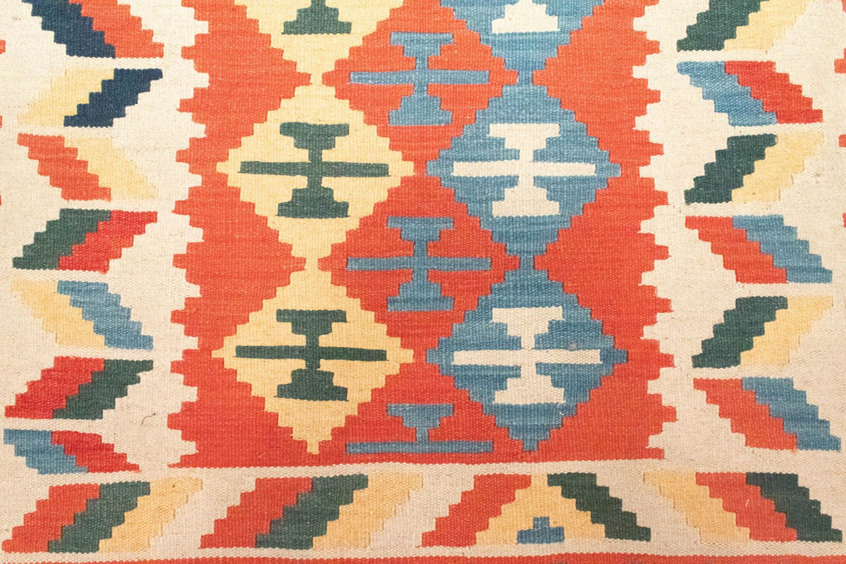 Dywan Kelim - Orientalny - 184 x 120 cm - pomarańczowy