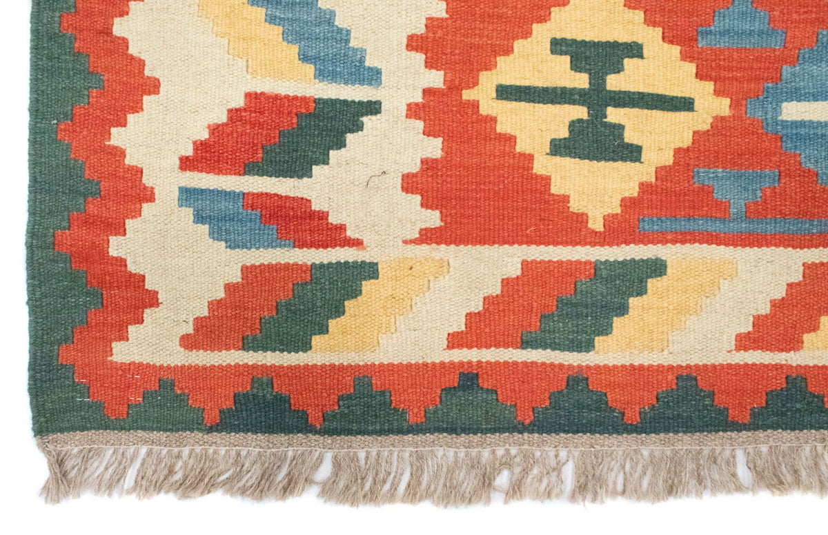 Dywan Kelim - Orientalny - 184 x 120 cm - pomarańczowy